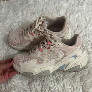 Skechers Blush and Beige Athletic Shoes